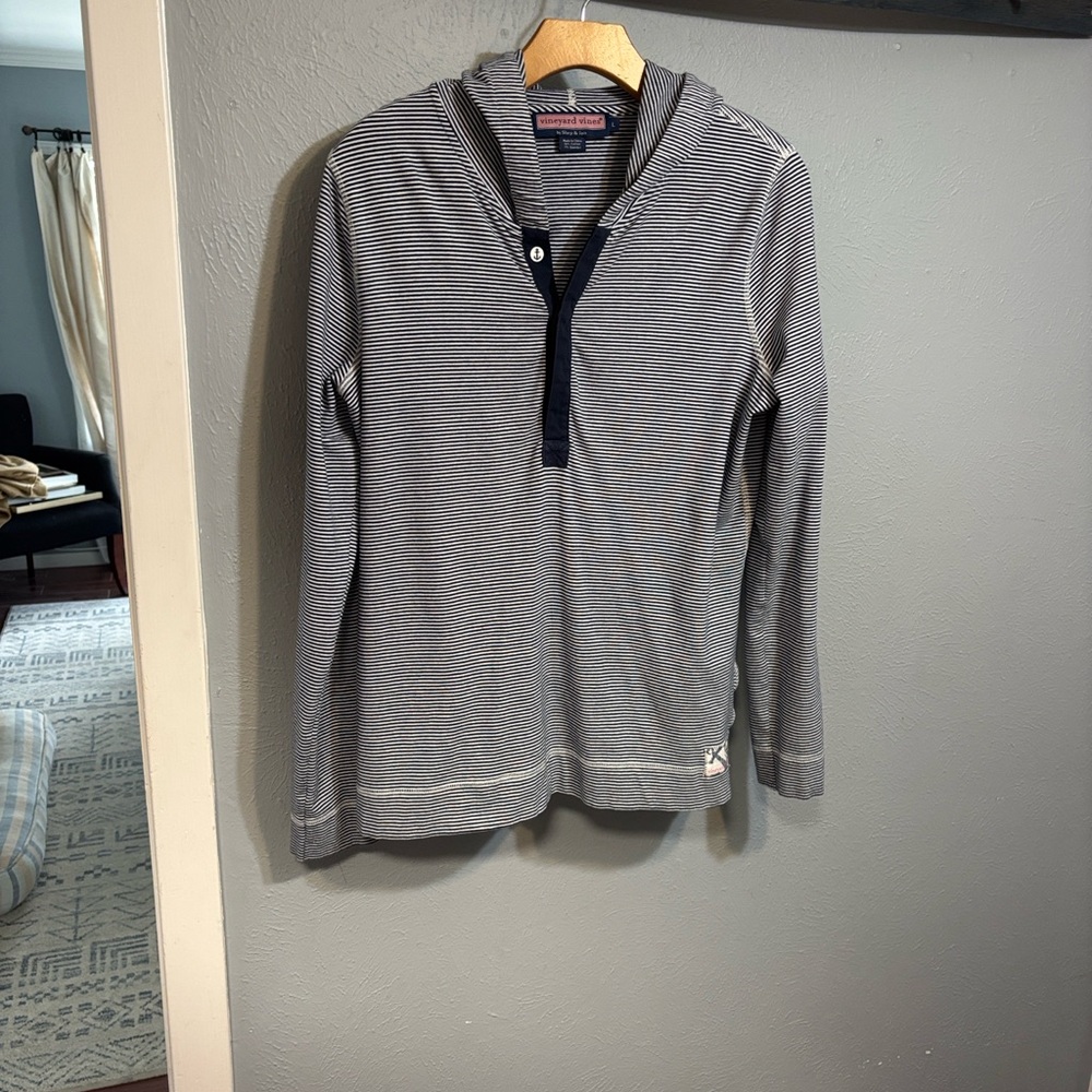 Vineyard Vines Navy Striped Hoodie